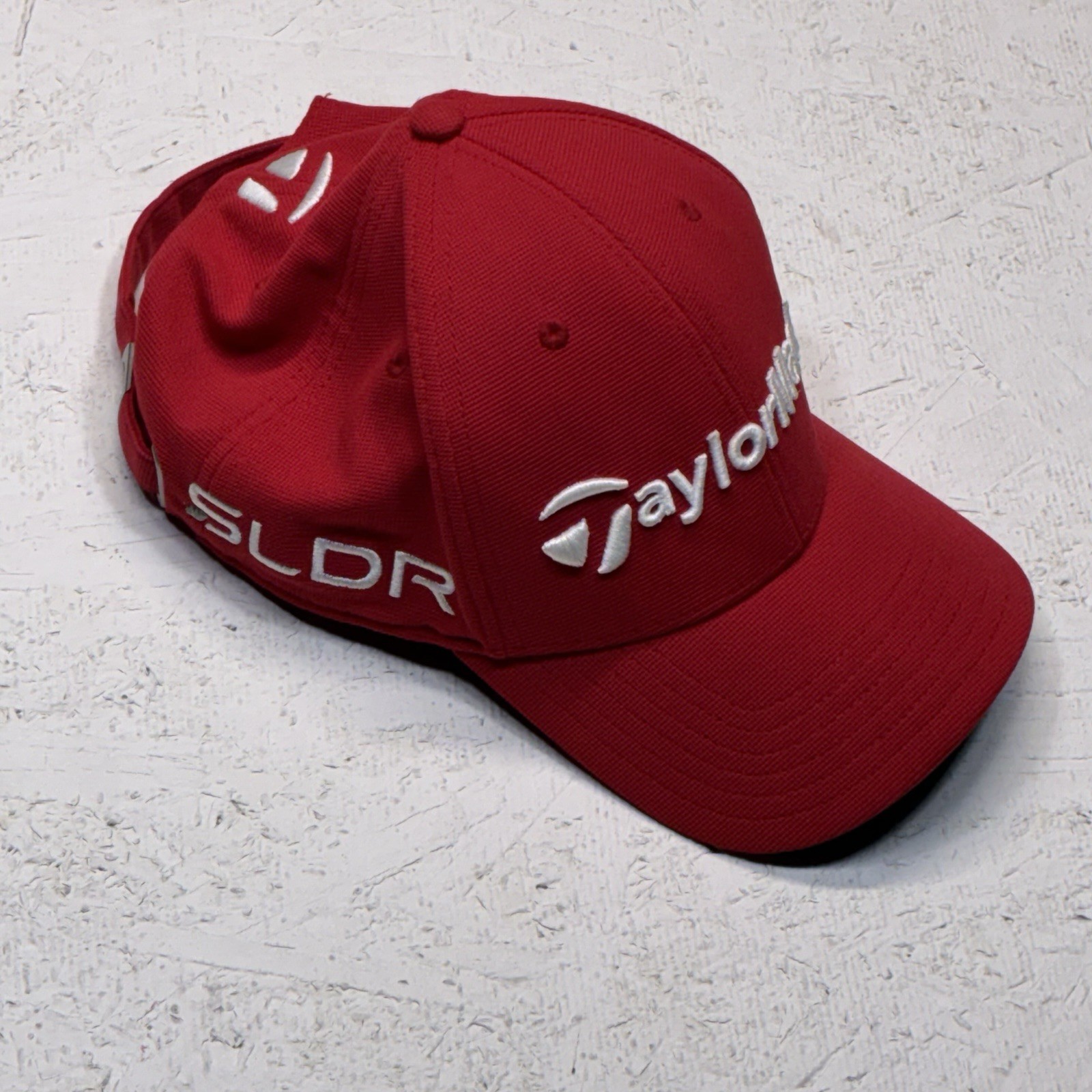 Taylormade Golf Hat Red SLDR Tour Preferred Adjustable Cap