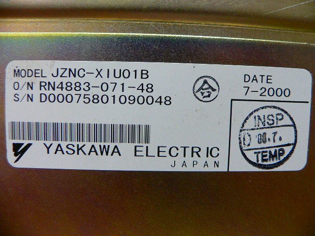 Yaskawa Jznc-Xiu01b Servo Amplifier