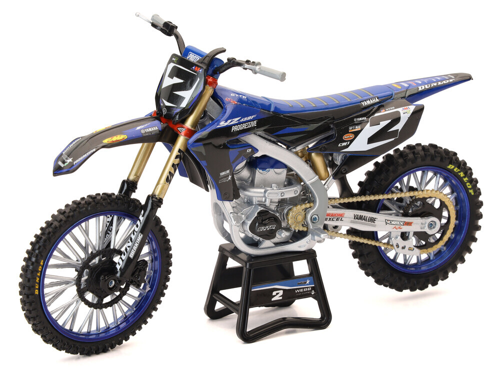 NewRay 1:12 Scale Yamaha Factory Racing Cooper Webb Yamaha YZ450F Dirt Bike