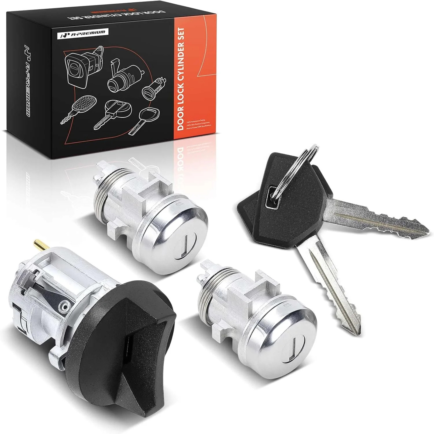 A-Premium Door Lock Cylinder with Key Set | Compatible with Dodge Ram 1500 Ramch