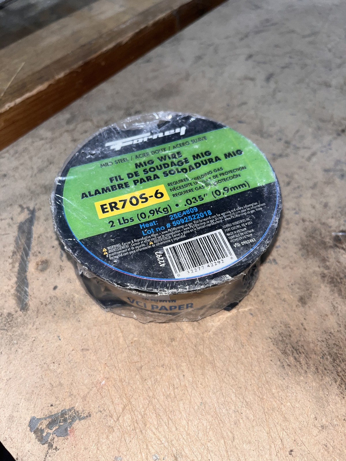 Forney ER70S-6 Mild Steel Mig Wire, 0.030 In., 2 Lb. 42291 - New Read