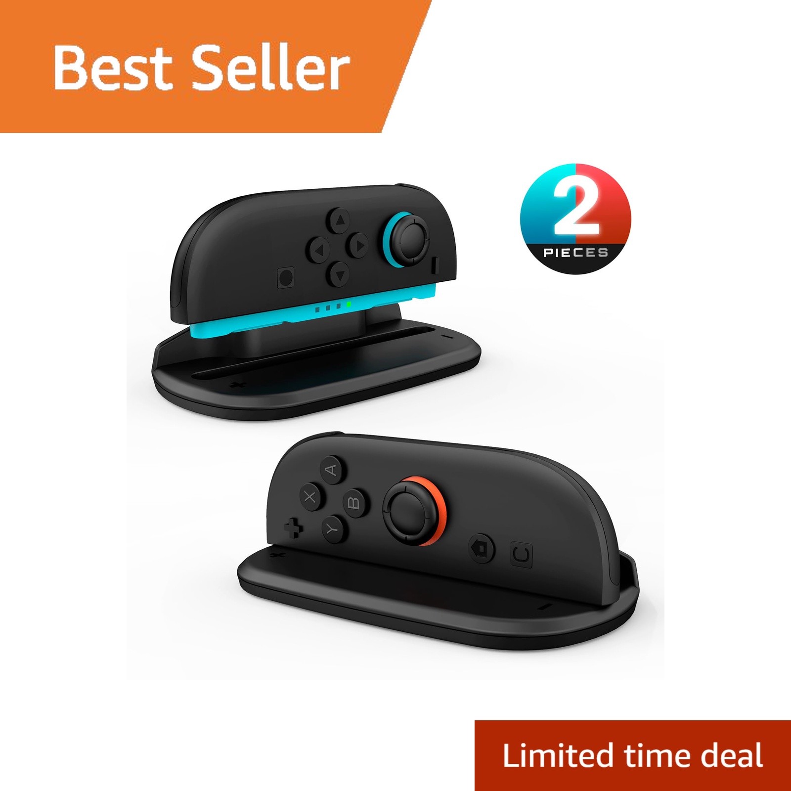 SUPCASE Switch 2 Joy Con Mouse Grip Adapter Black