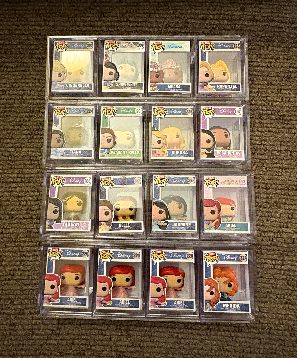 Funko Disney Princess mini itty-bitty Mixed Lot 16 Figures