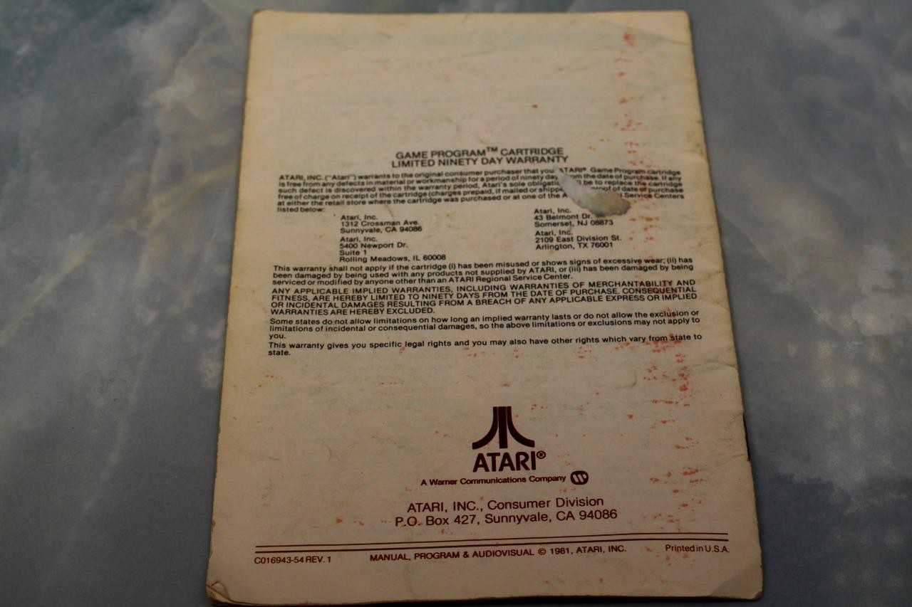 NO GAME- HAUNTED HOUSE Instruction Book Manual ATARI 2600