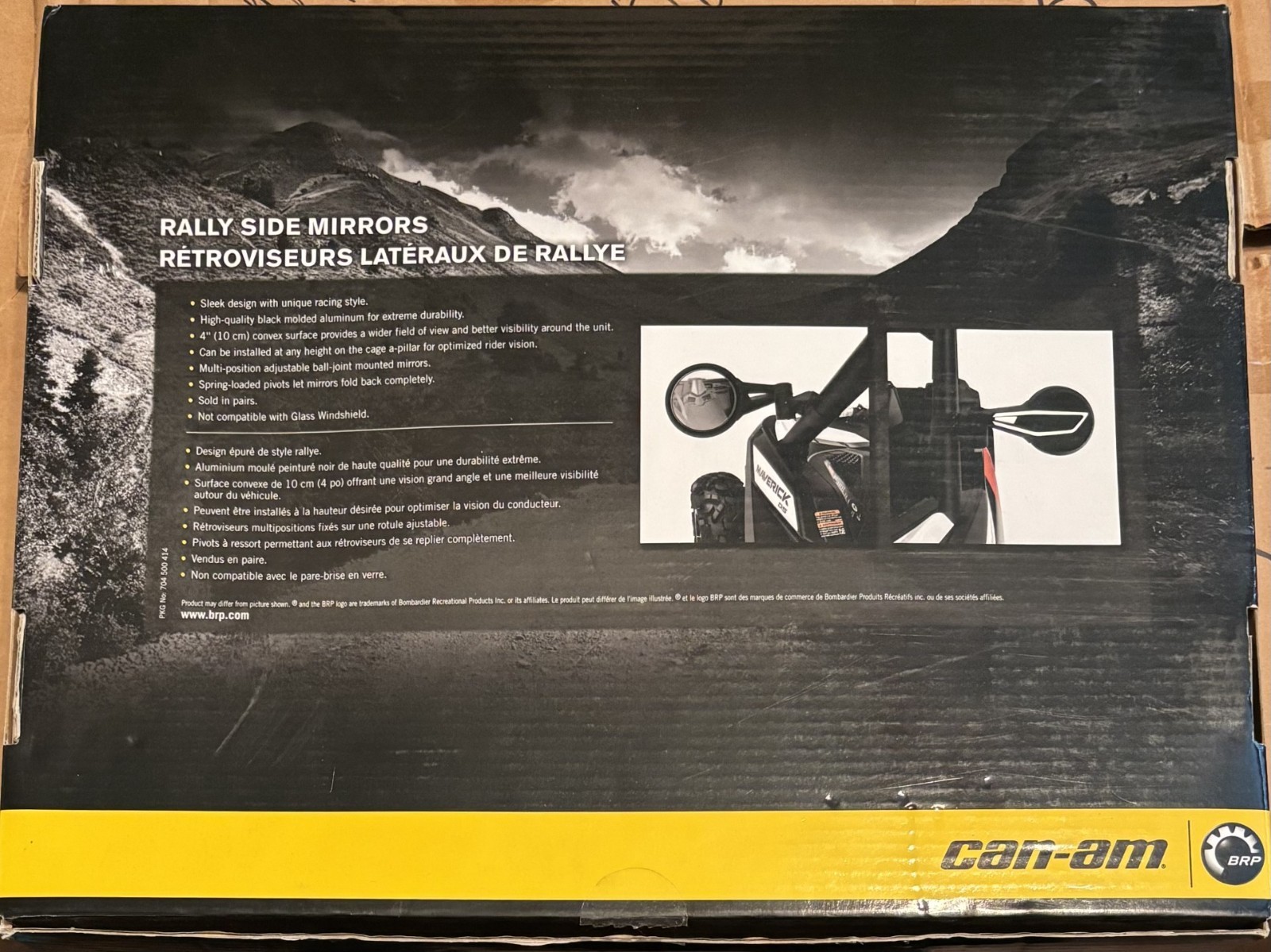 Genuine Can Am 2019-25 Maverick X3, Rally Side Mirrors, 715005262, New