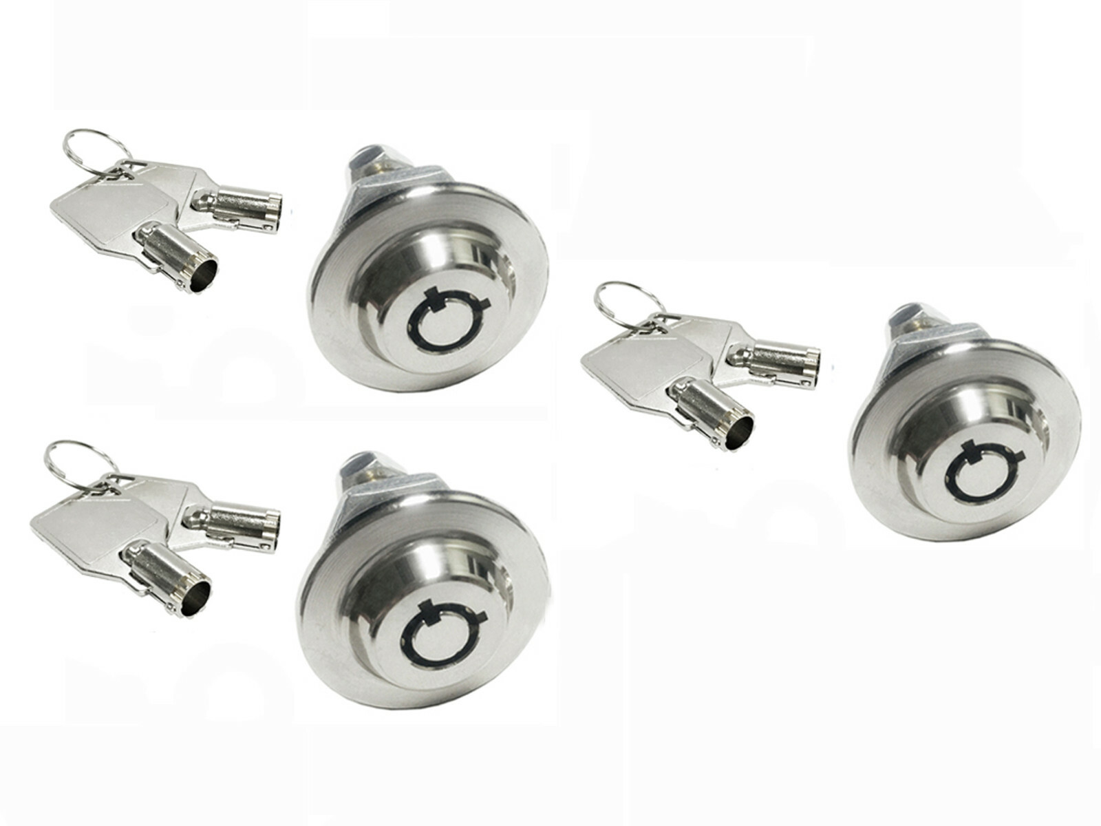 Lot of 3 Gun Cabinet Original Homak toolbox lock 3/4" with black key cover 2417