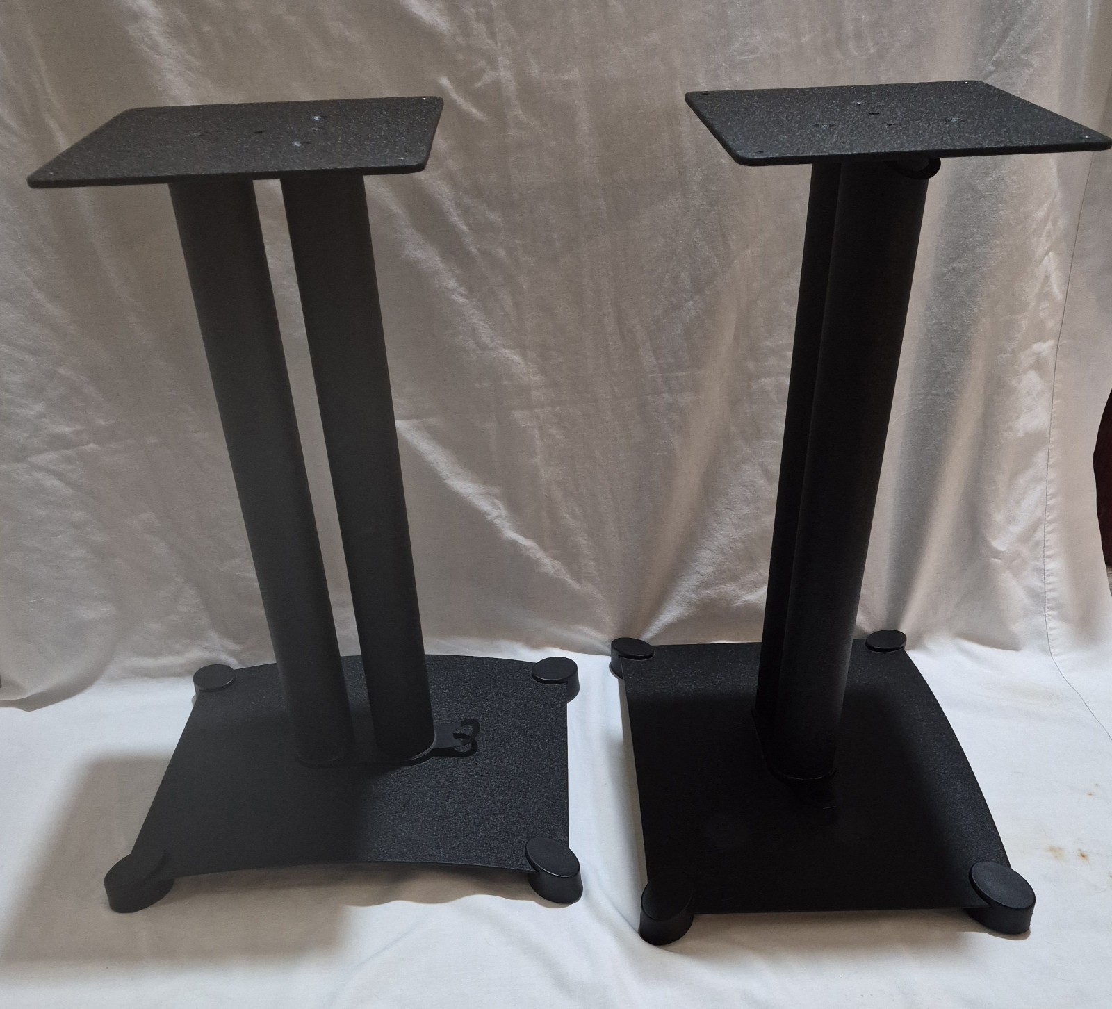 Sanus SFC22  Black Center Channel Speaker Stands Set Of Two