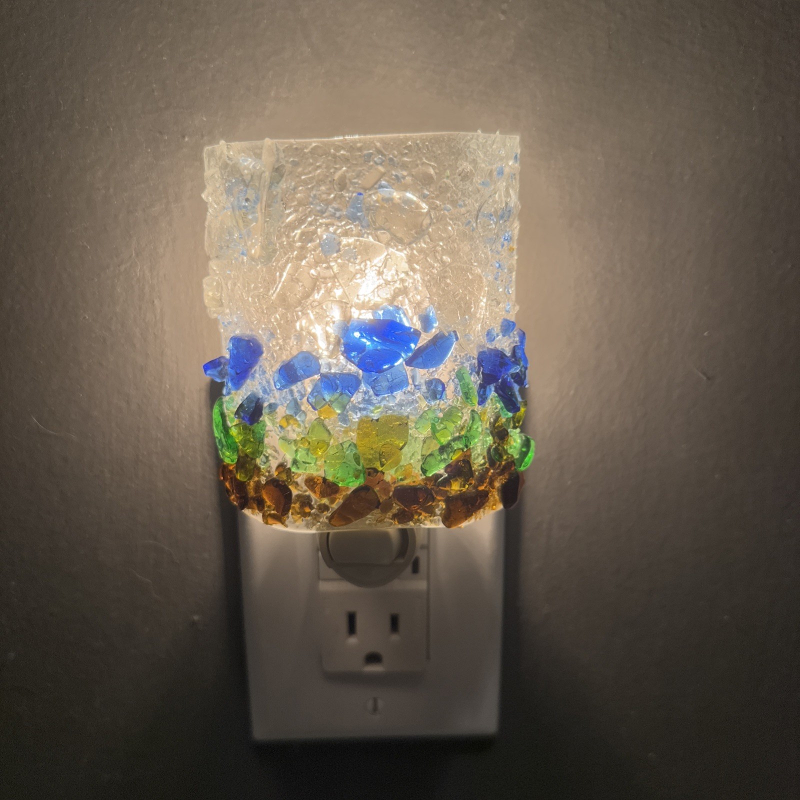 Recycled Glass "Horizon” Night Light by Reborn Glass