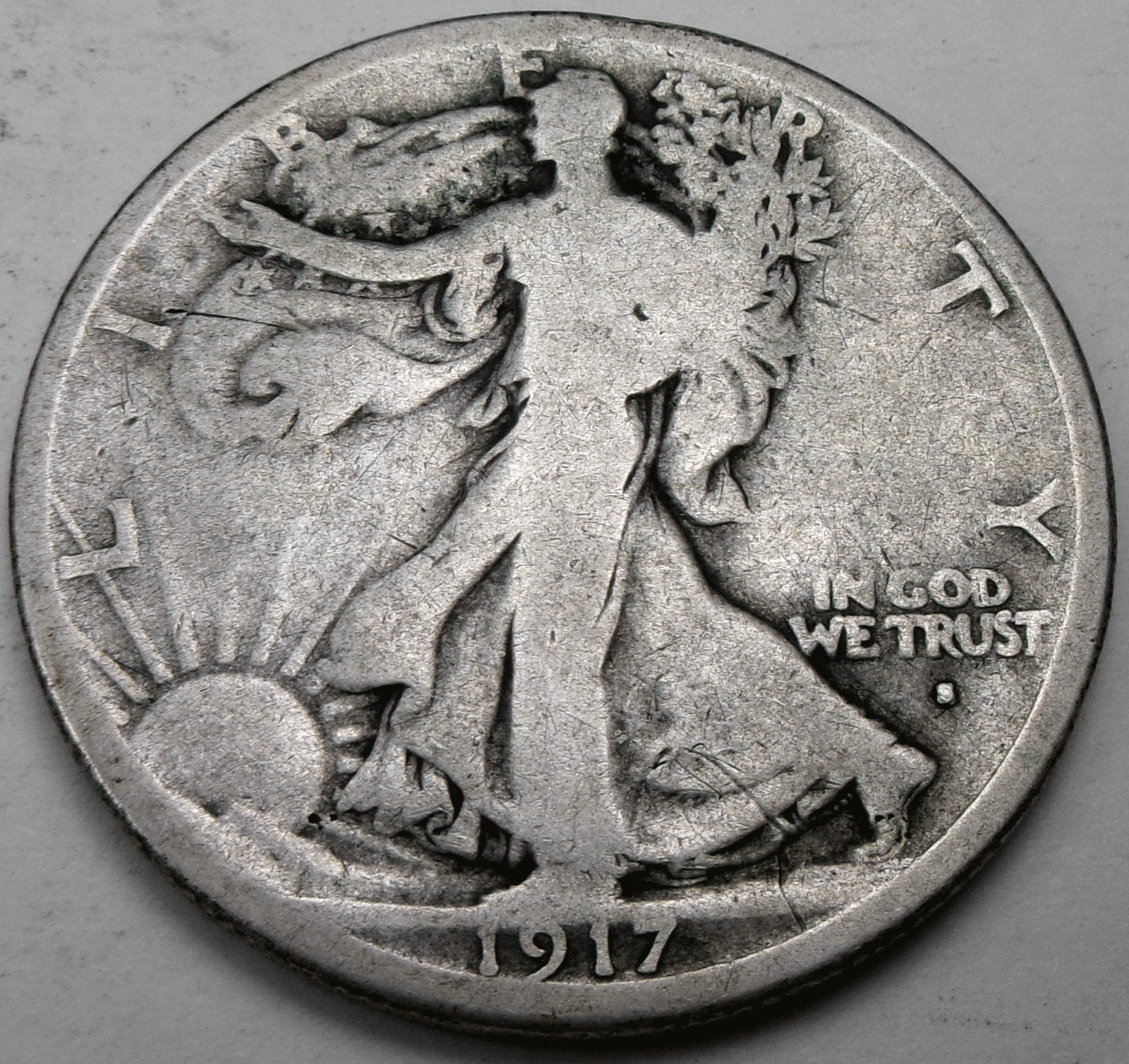 1917-S Liberty Walking 50¢ Half Dollar