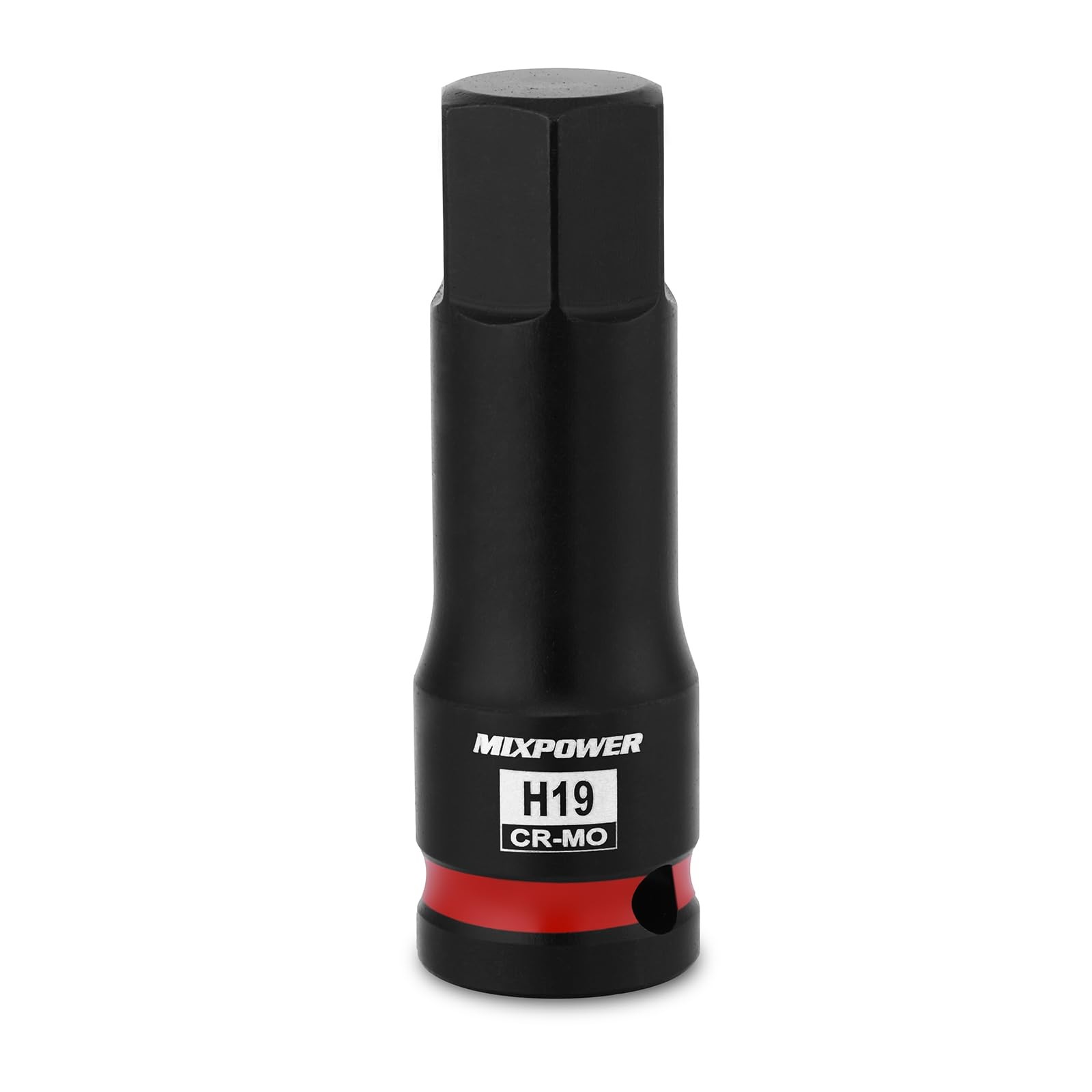 MIXPOWER 1/2" Drive 19mm Hex Impact Bit Socket, Allen Bit Socket, CRMO Steel,...