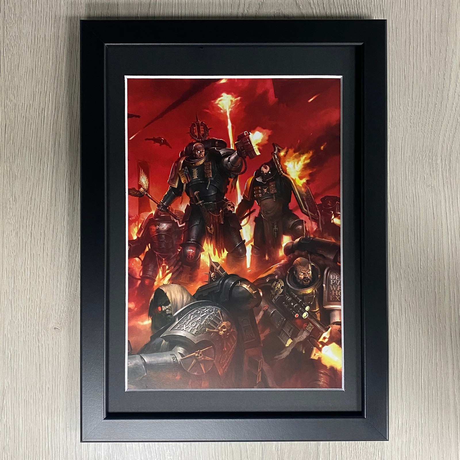DEATHWATCH FRAMED ART ULTRAMARINES ADEPTUS ASTARTES SPACE MARINES WARHAMMER 40K
