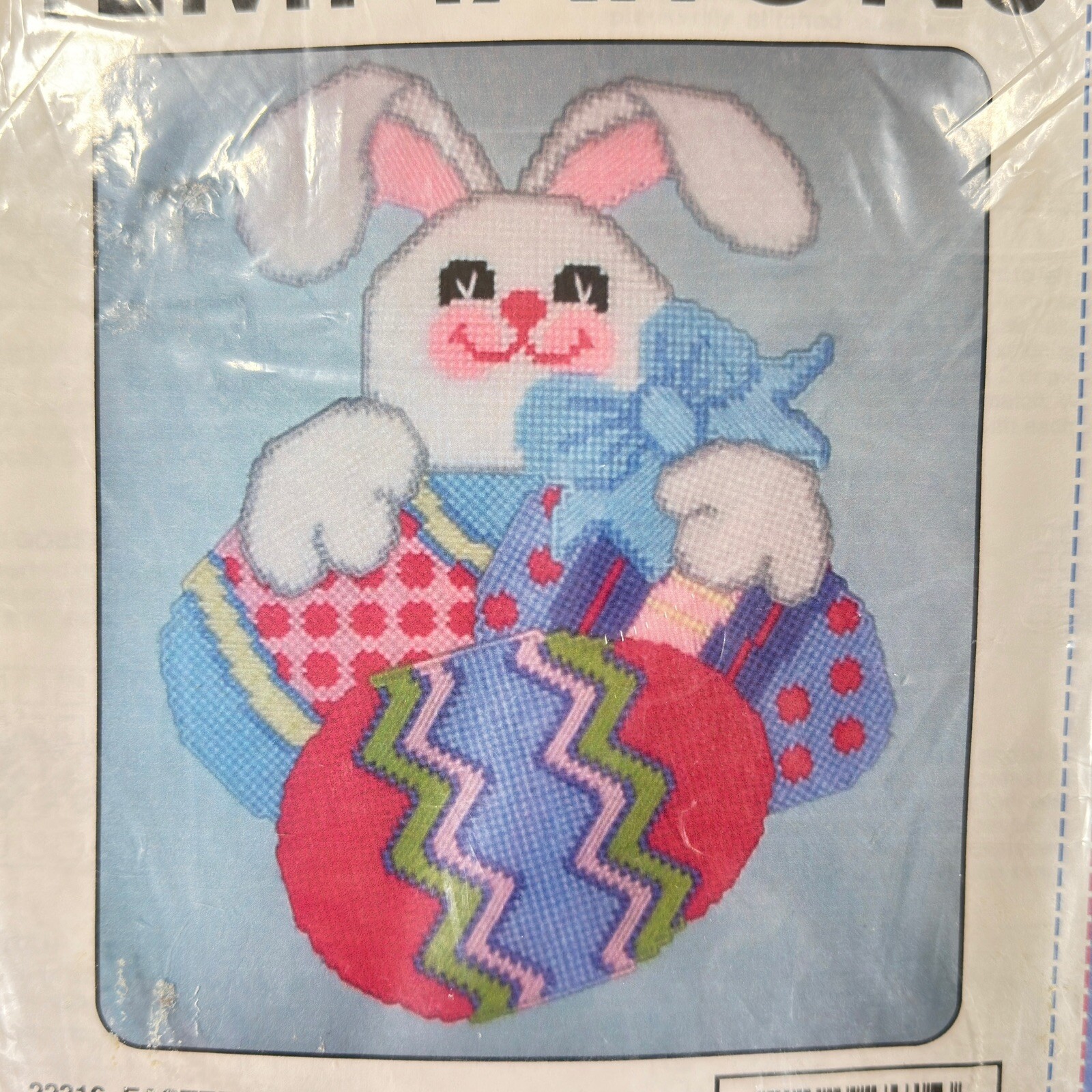 NOS KIT Temptations PLASTIC CANVAS KIT Easter Jackpot 22316 Bunny Eggs