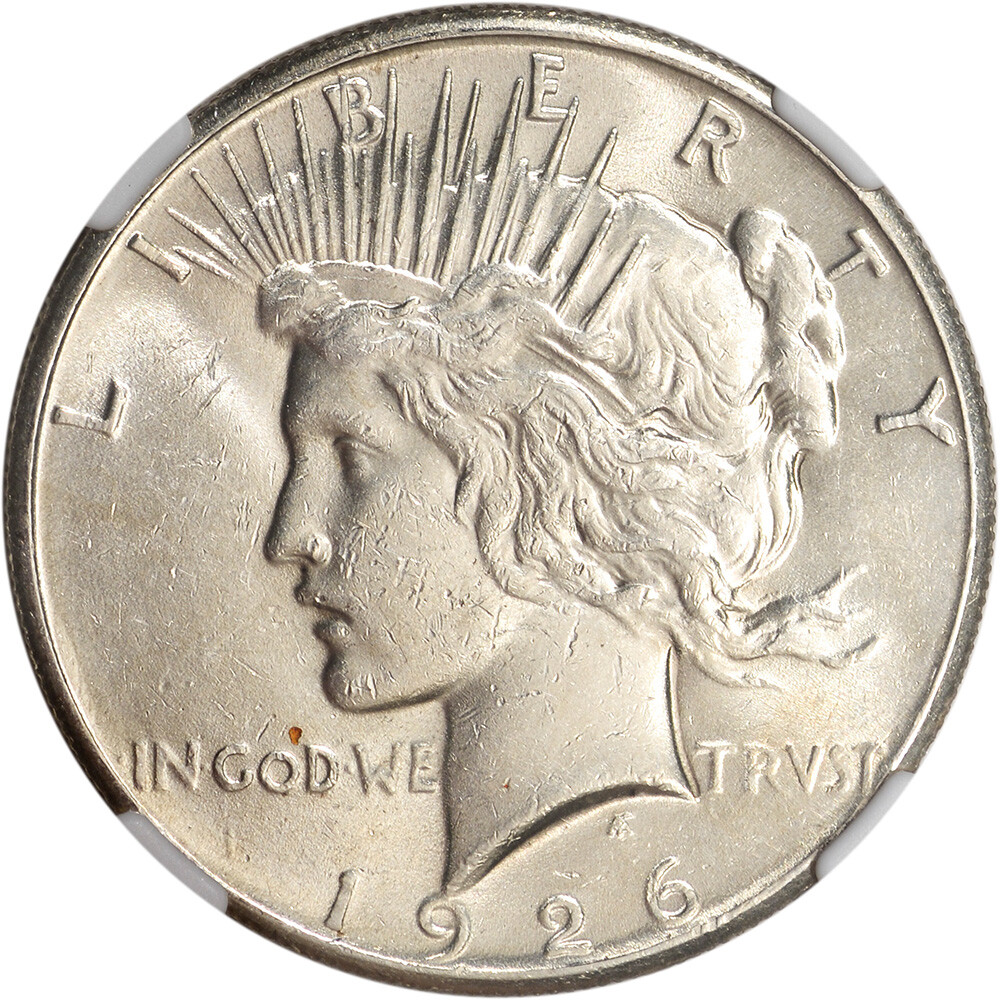 1926 US Peace Silver Dollar $1 - NGC Brilliant Uncirculated