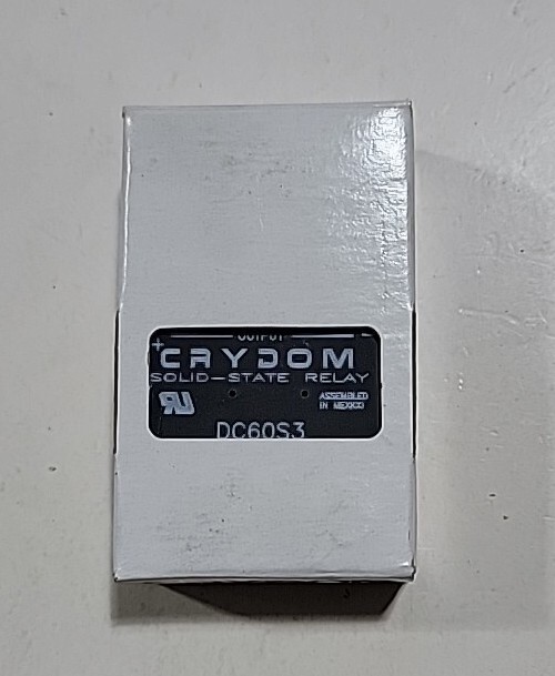 Crydom Solid-State Relay DC60S3, 60VDC Output (3A), 3.5-32VDC Input, Panel Mount