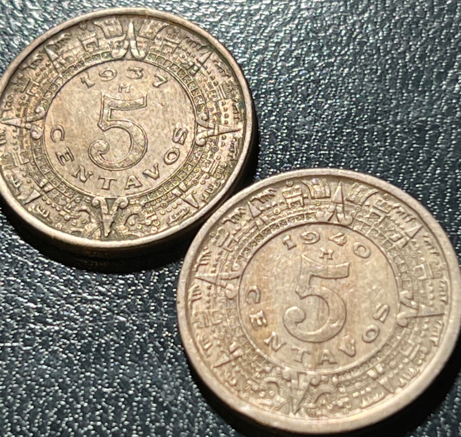 1937 & 1940 MEXICO 5 CENTAVOS WORLD COINS FREE SECURE SAME DAY SHIPPING + BONUS!