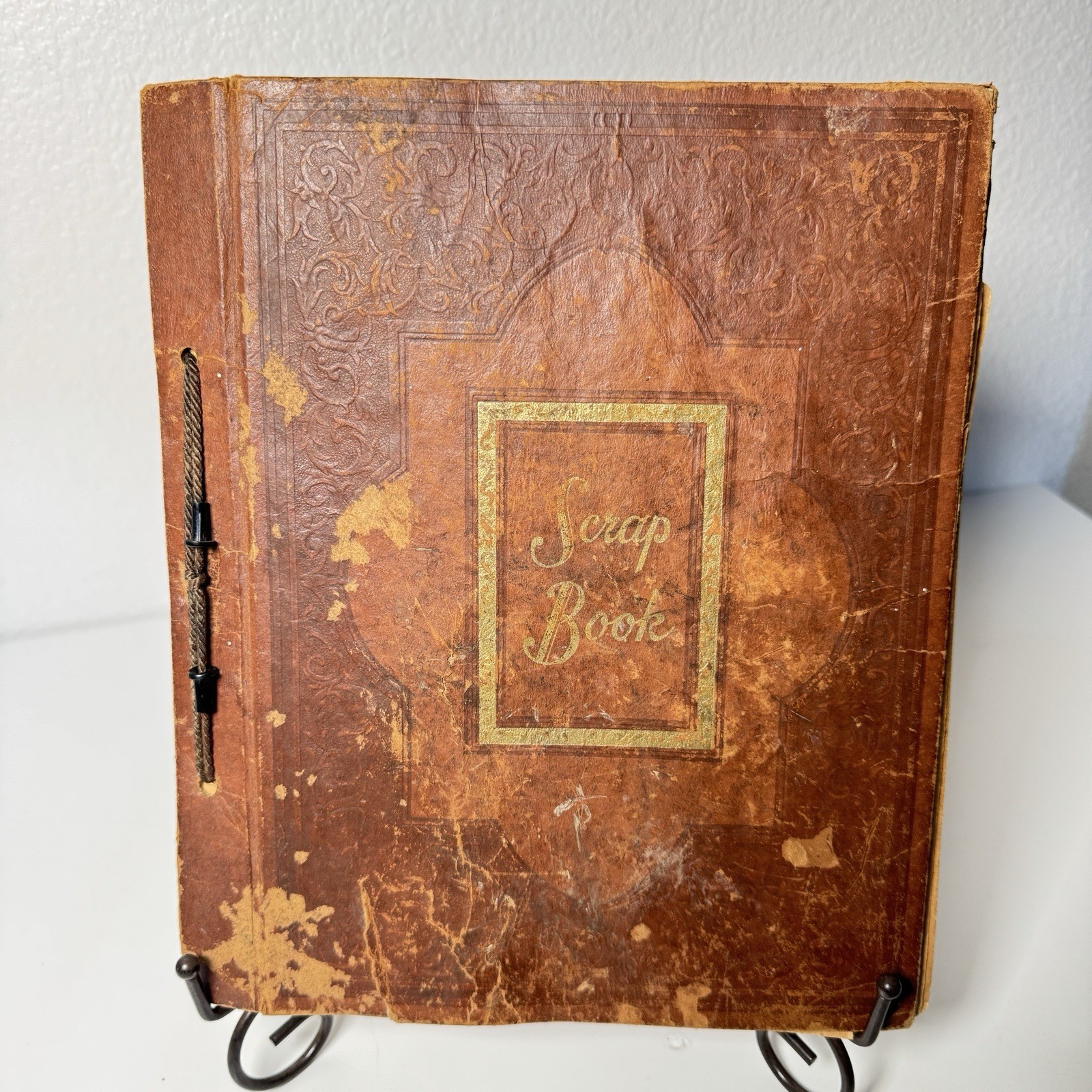 Vintage Worldwide Stamp Album Scrap Book Ephemera Collection WWII Era