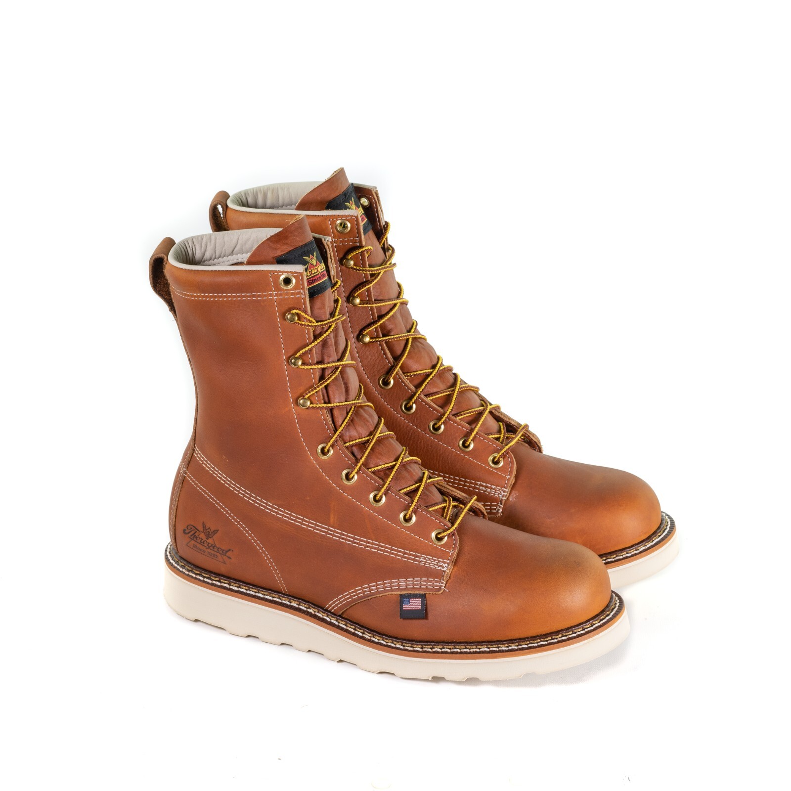 THOROGOOD AMERICAN HERITAGE PLAIN TOE WEDGE 8" WORK BOOTS 814-4364 - ALL SIZES
