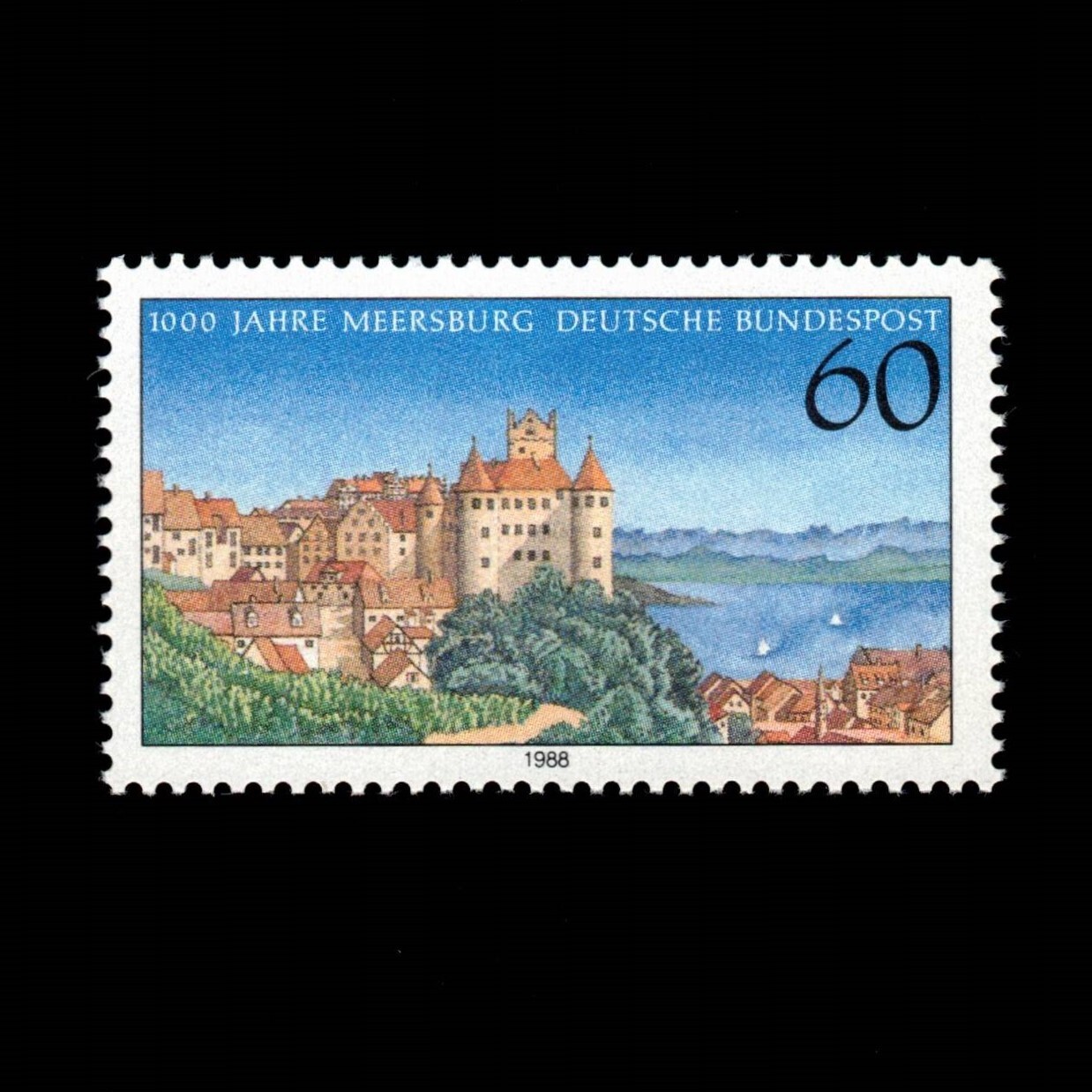 Germany, Scott 1559, Town of Meersburg, 1988, MNH