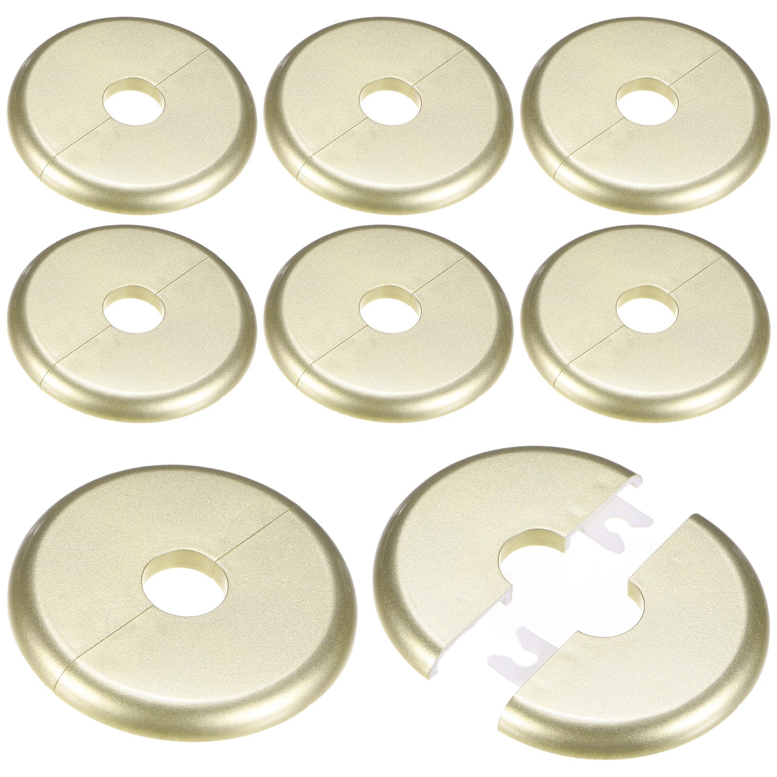 8pcs gold split flange for pipe cover 17mm ID 70mm OD