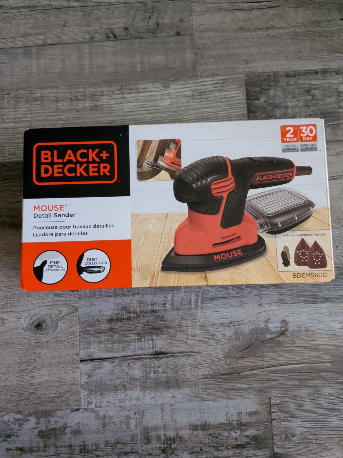 BLACK+DECKER BDEMS600 Mouse Detail Sander, 1.2 Amp Corded Compact Power Sander