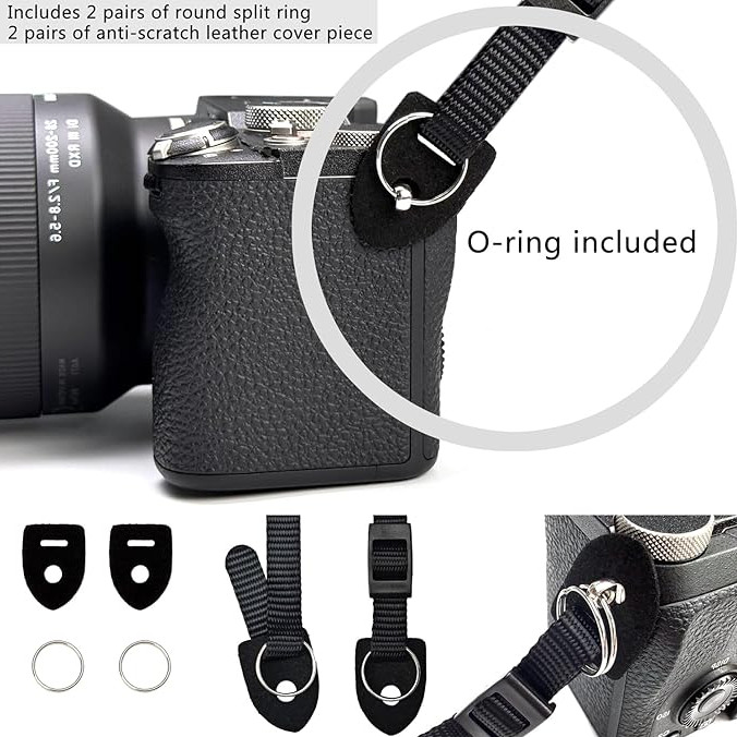 Camera Neck Straps for DSLR Camera or Binoculars Strap Black