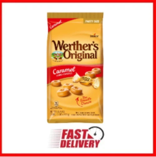 2 Pack Werther's Original Caramel Hard Candy 39.75 oz Bulk Sweet Treats