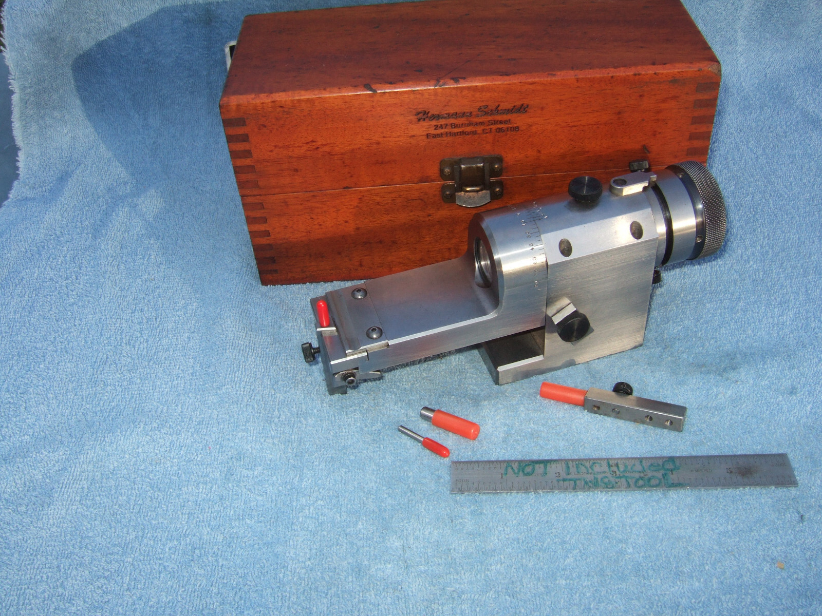 HERMANN SCHMIDT "KR" CLEARVIEW RADIUS&ANGLE WHEEL DRESSER USED W/BOX TOOLMAKER Z