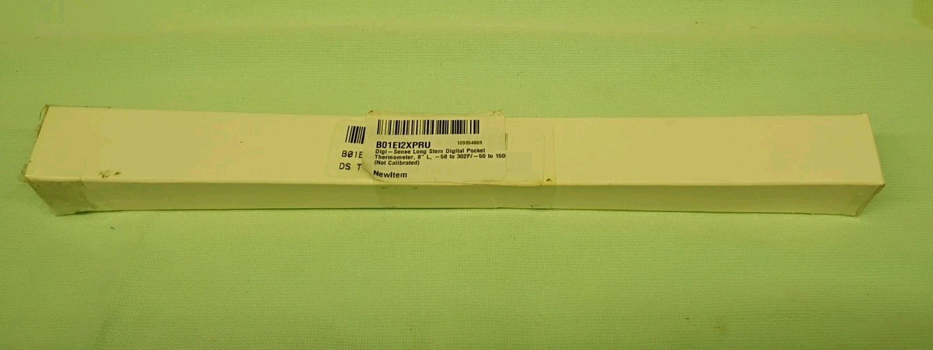 New Digi-Sense 90205 Long-Stem Digital 8" Pocket Thermometer Lab Work Tool