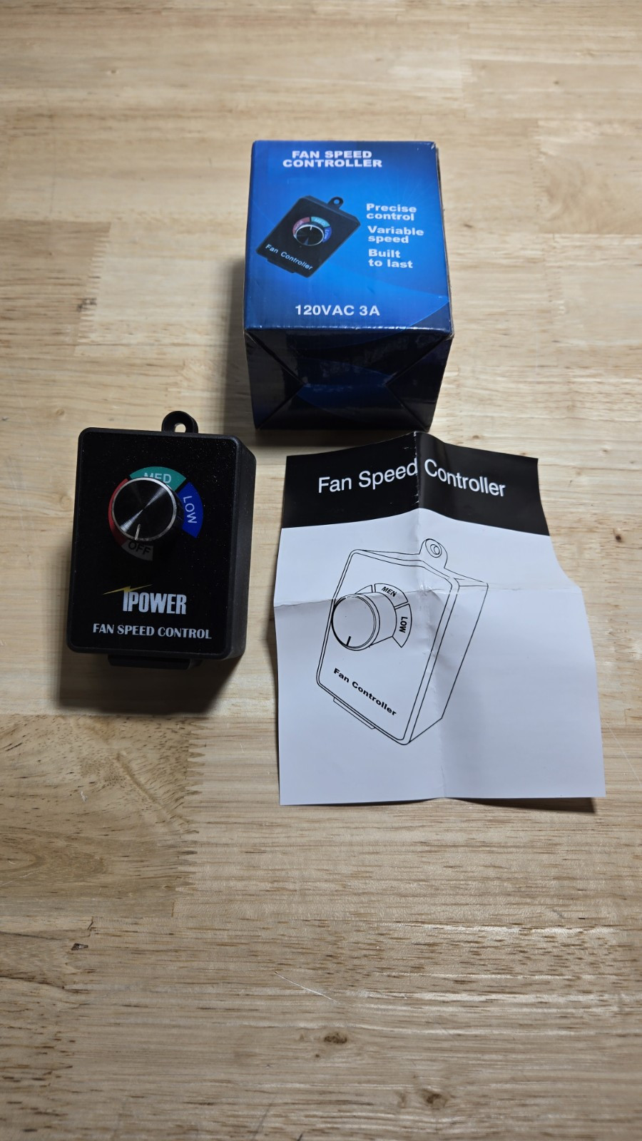 Fan speed controller 120 V variable speed