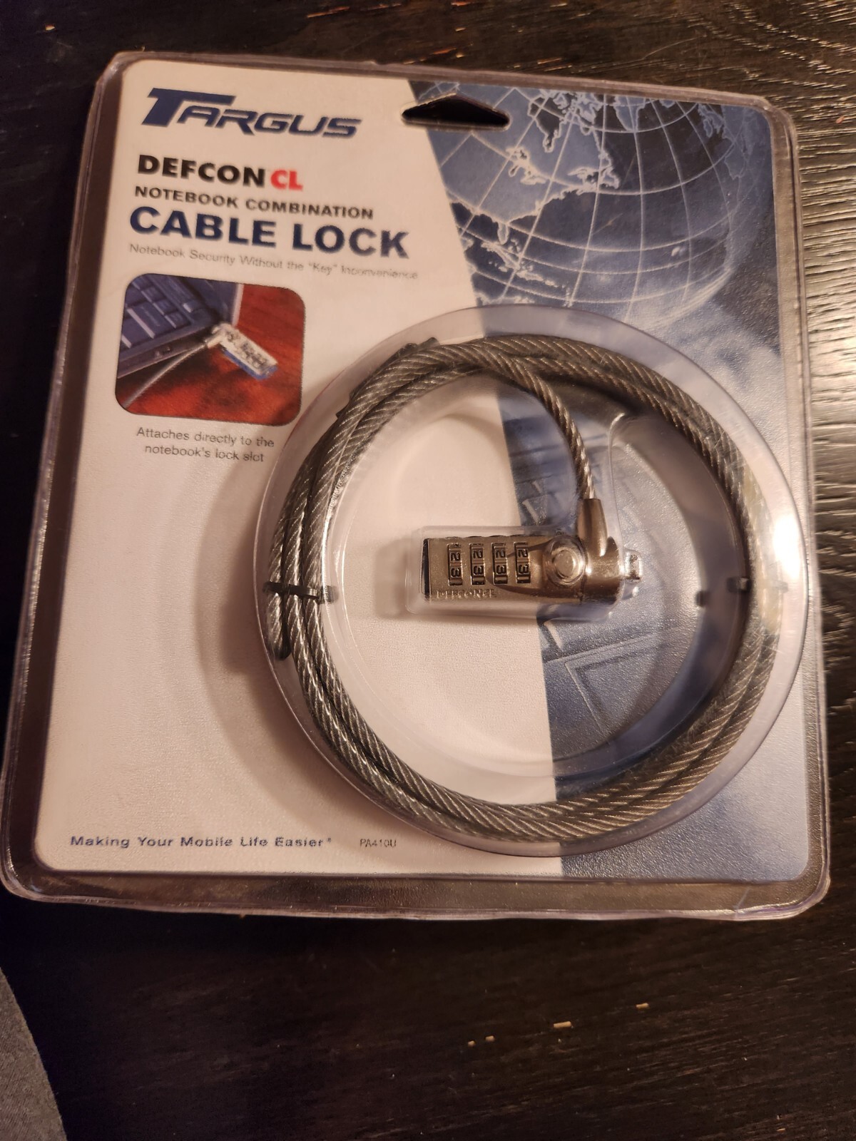 Targus DEFCON CL Laptop Cable Lock Notebook Combination 6.5 Foot Cable