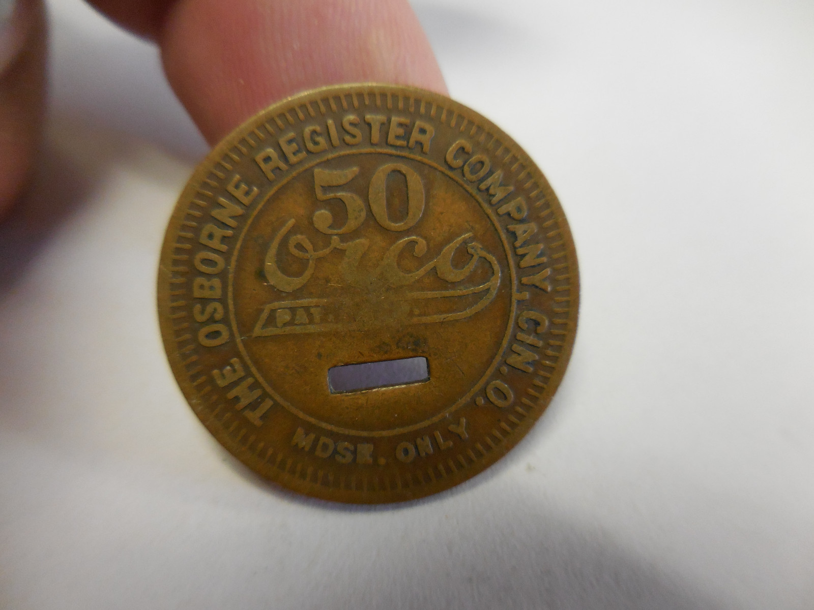 50 CENT SOUTHEASTERN FUEL CLACKER /TOKEN GORGAS,AL R-10
