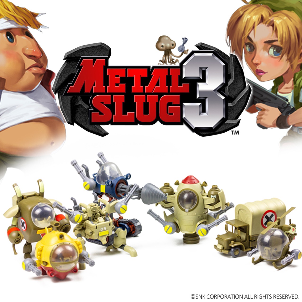 XIN SHI SNK Assembly Metal Slug 3 Tank Helicopter Mecha Truck Action Figure Toys