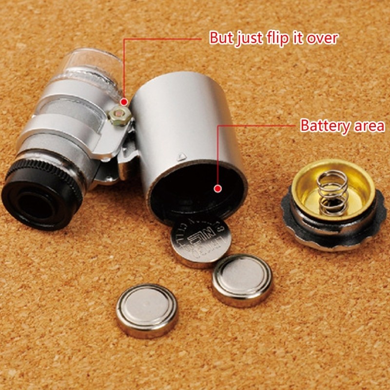 Handheld Microscope with 60X Magnification for Field Use & Scientific Research