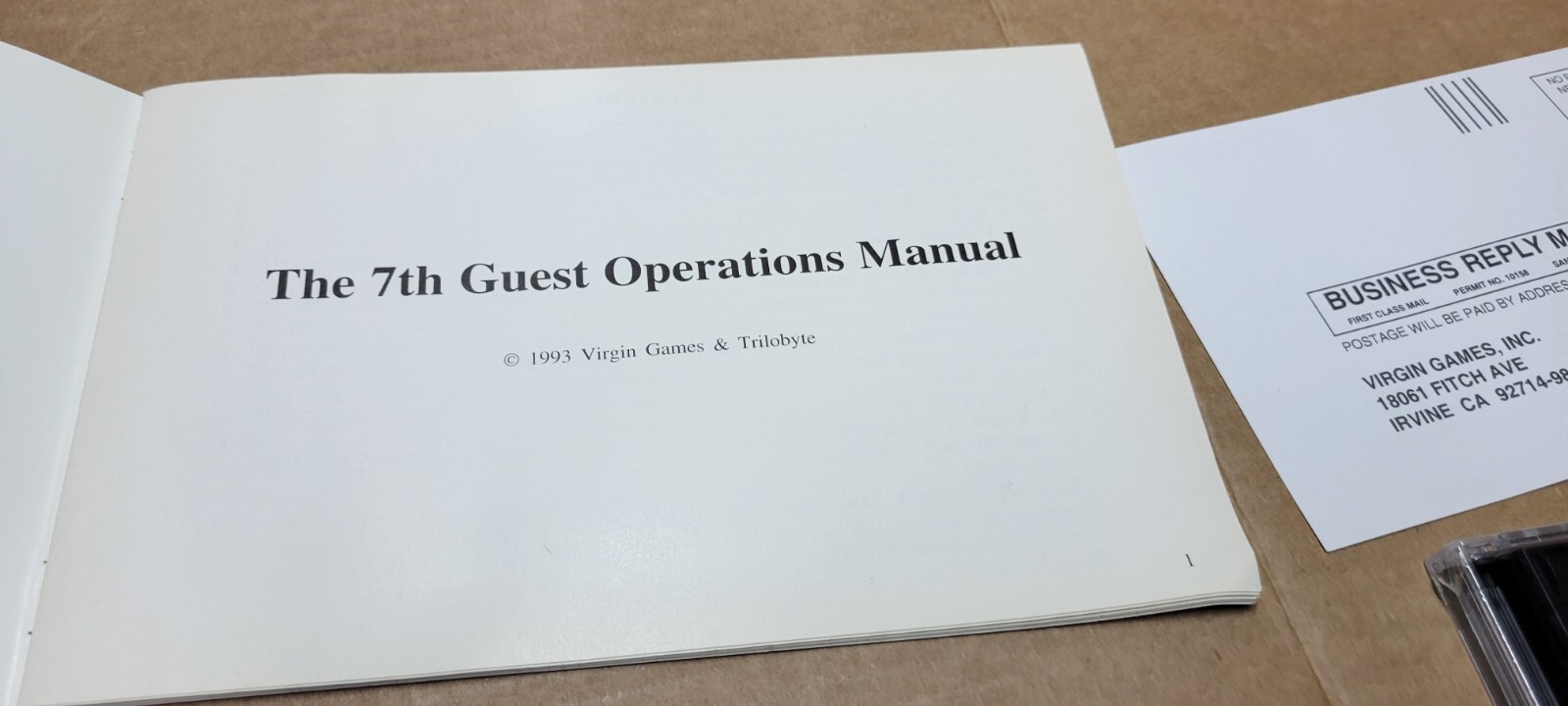 7th Guest CD ROM Game Factory Sealed Virgin Games 1992