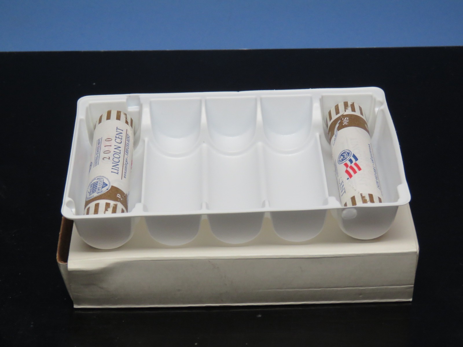 US Mint LP5 2010 Shield Lincoln Cents P&D Sealed Rolls Open Box