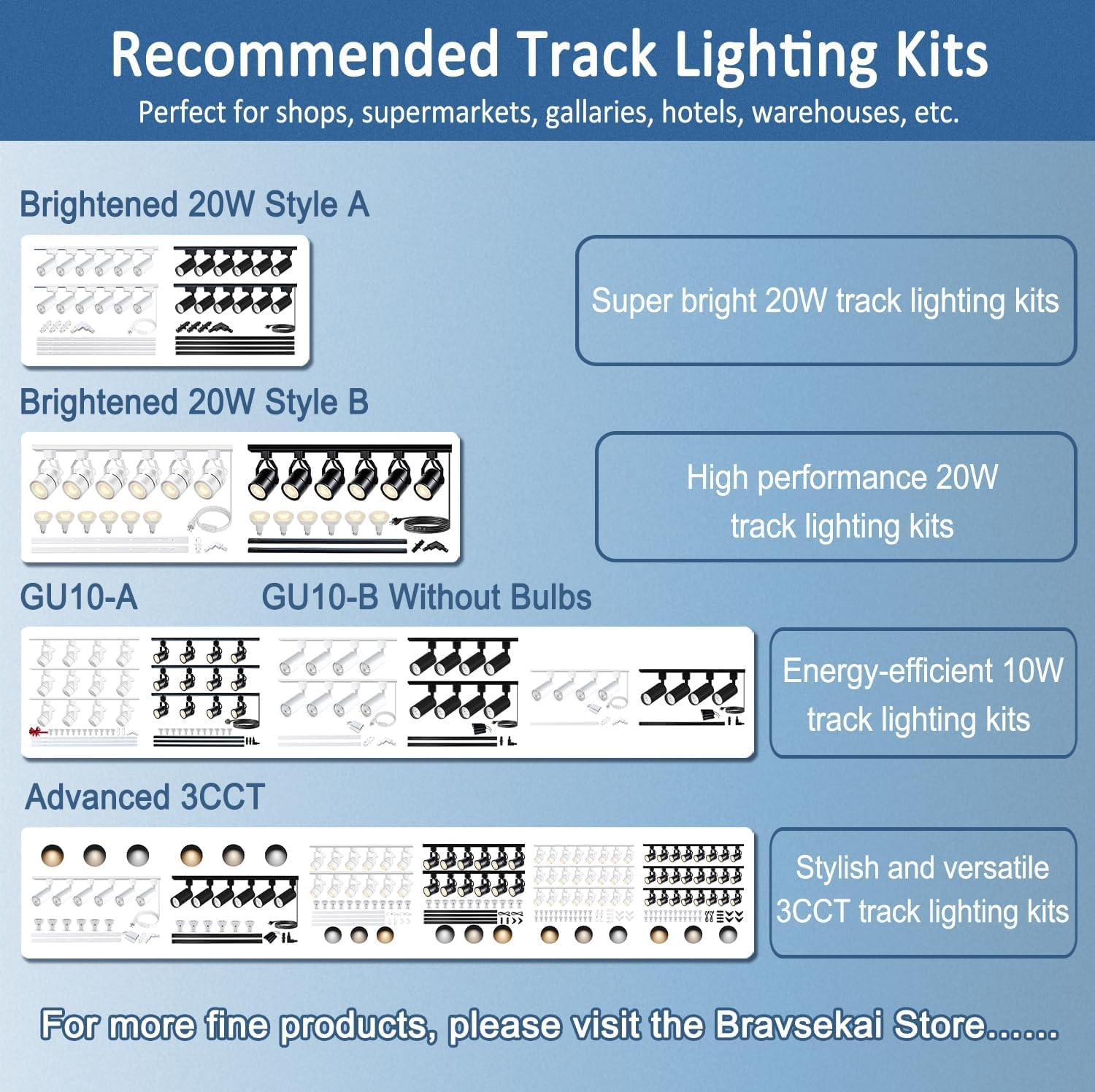 H Type Track Lighting Accessories, White Flexible Connector for Single Circuit 3