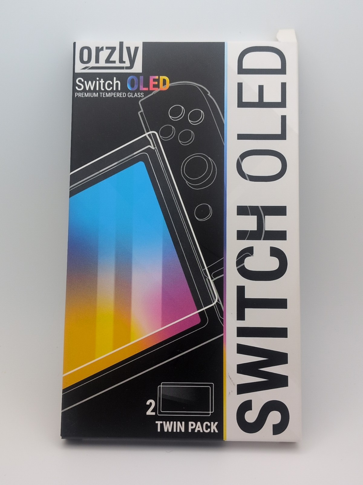 Orzly Glass Screen Protector For Nintendo Switch Oled 2024 Console Acc