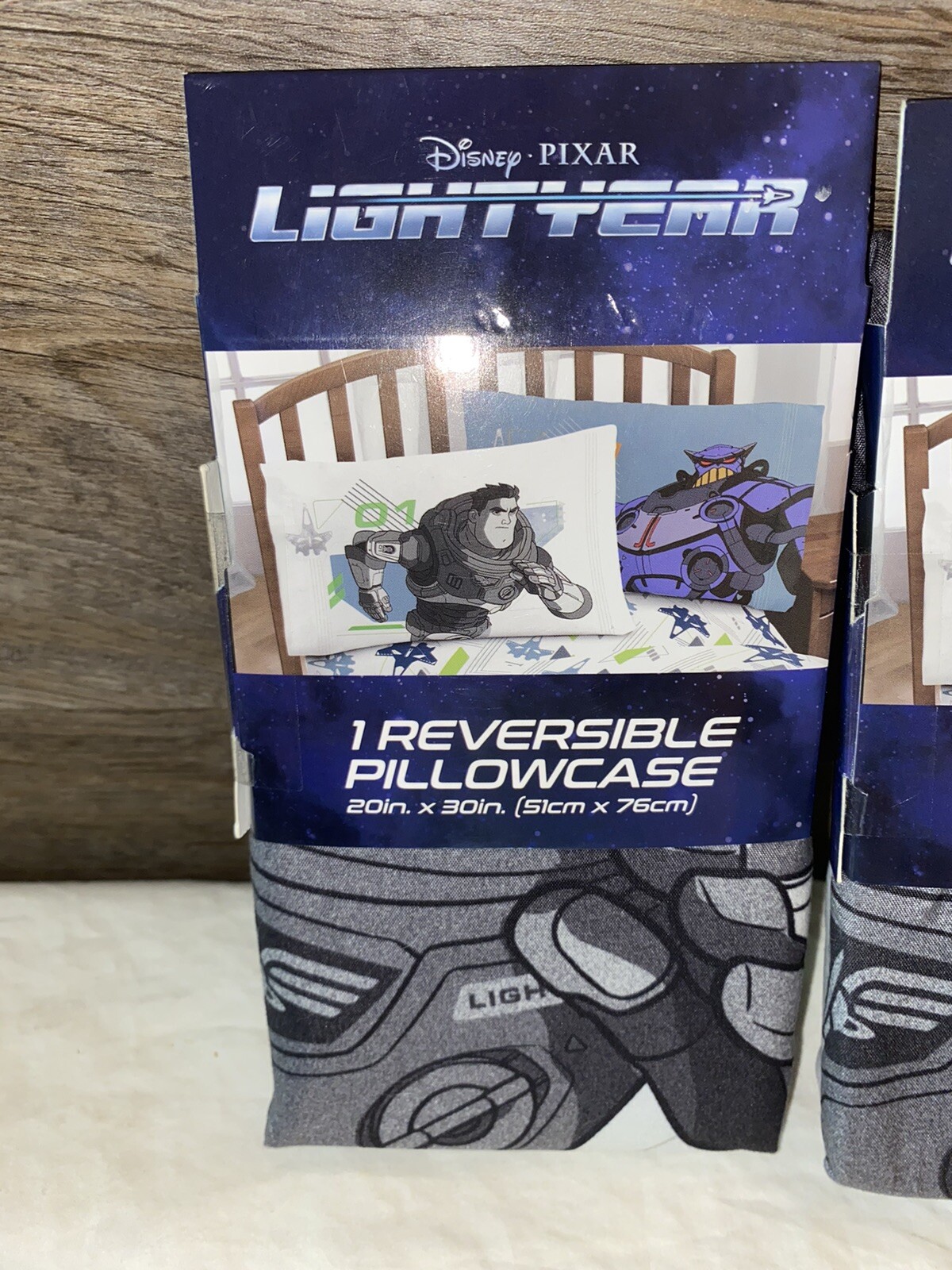 🚀PACK🚀 Disney Pixar Lightyear Reversible Pillowcase, 20” x 30”