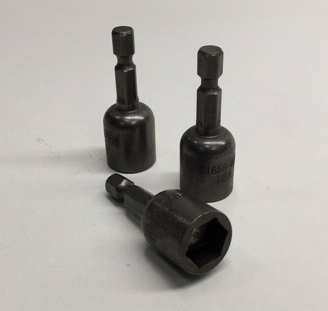 Proto J61656 Magnetic Nut Setter 7/16" Point Hex Shank (Pack of 3) 61656-7/16
