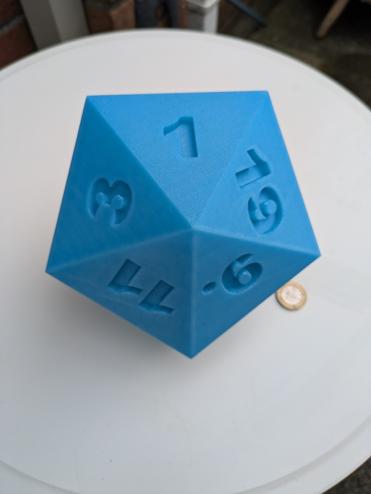 large glow in the dark D20 Dice