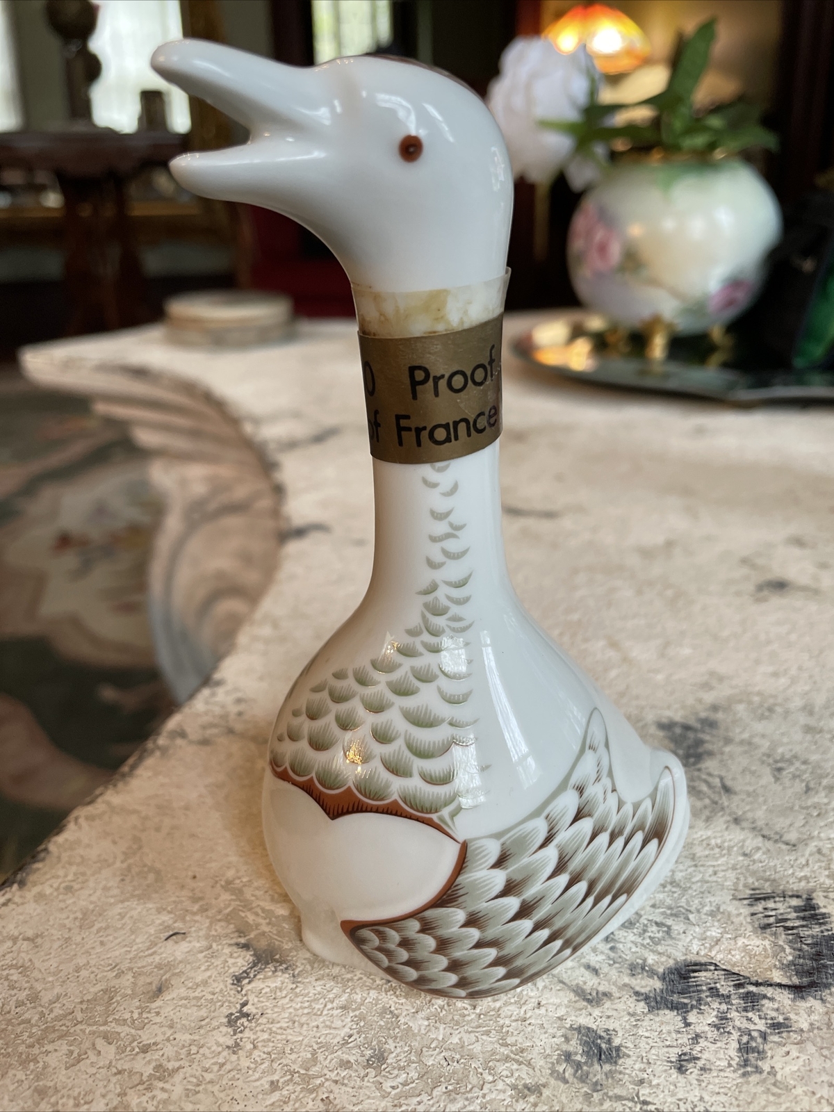 Vintage Decanter PRODUCTION RESERVE Armagnac-  PORCELAIN Bottle Flask EMPTY!!!