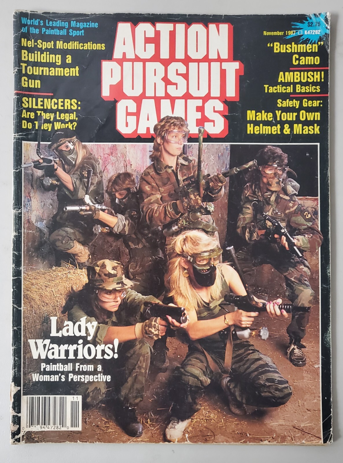 APG Paintball Magazine NOV 1987 Priced to sell Action Pursuit Games VERY RARE