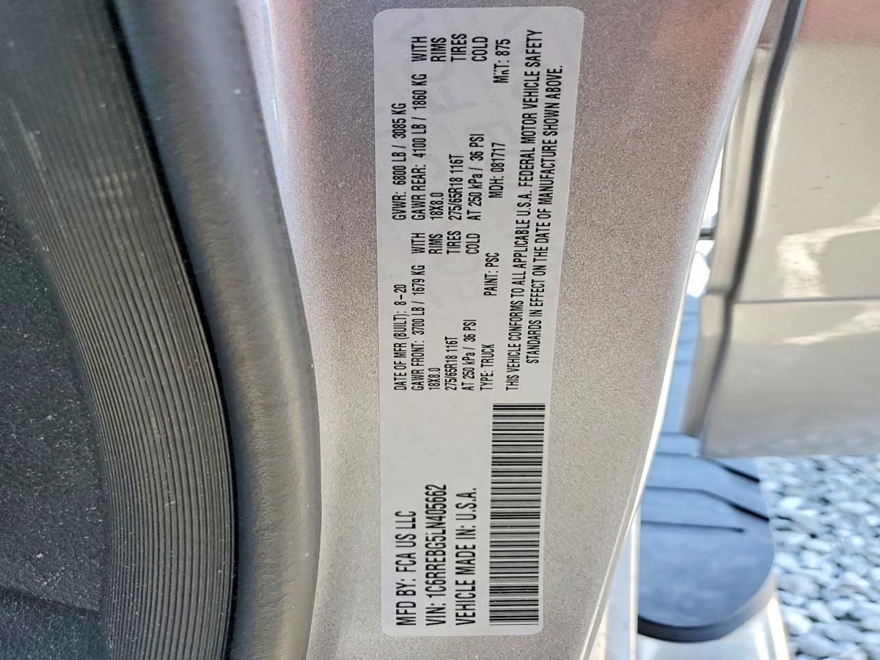 TDODR1500 2020 Glove Box 4992874
