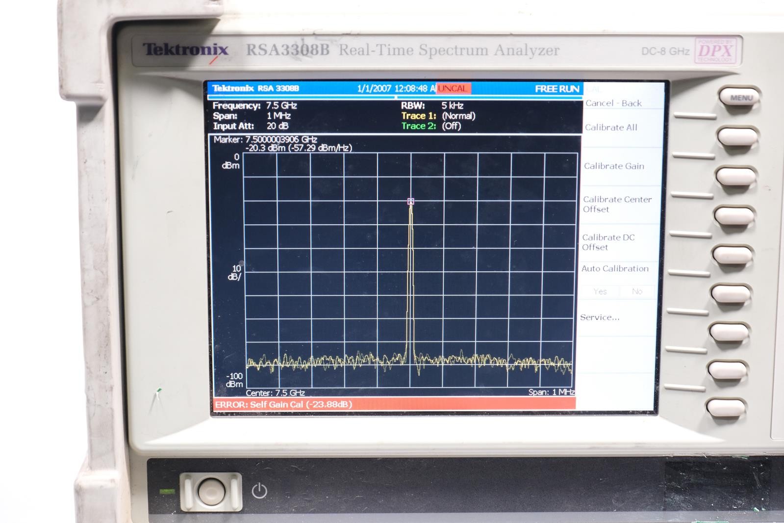 Tektronix RSA3308B DC 8 GHz Real Time Spectrum Analyzer