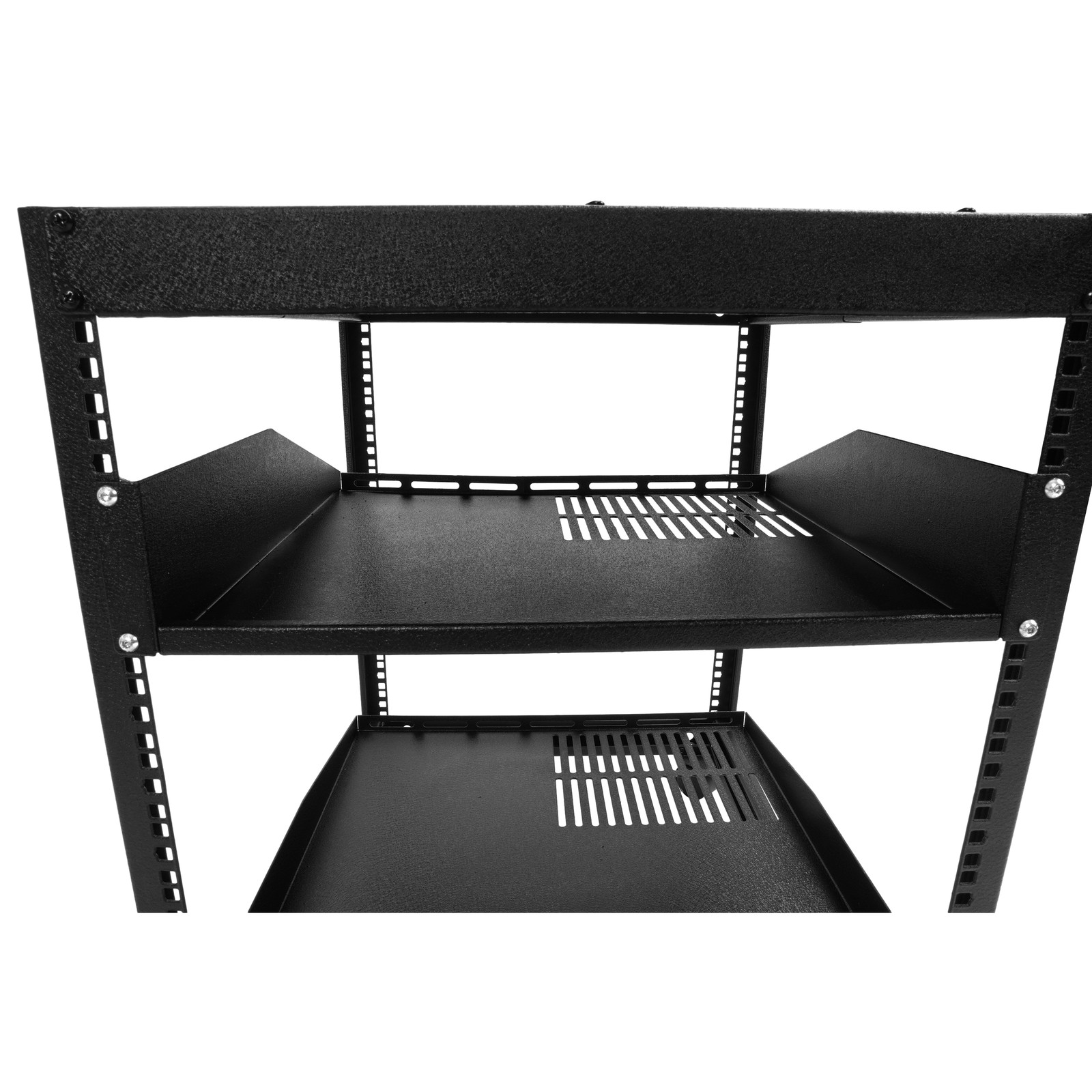 New 12U 4 Post Open Frame Server Rack Network Enclosure 23''-40'' Adjustable
