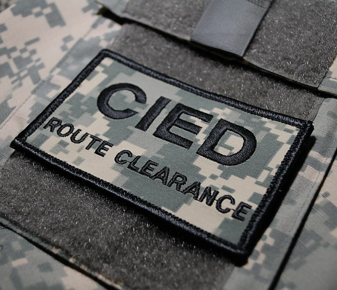 JSOC JTF ROUTE CLEARANCE RC COUNTER IED CIED COMBAT ENGINEERING burdock INSIGNIA