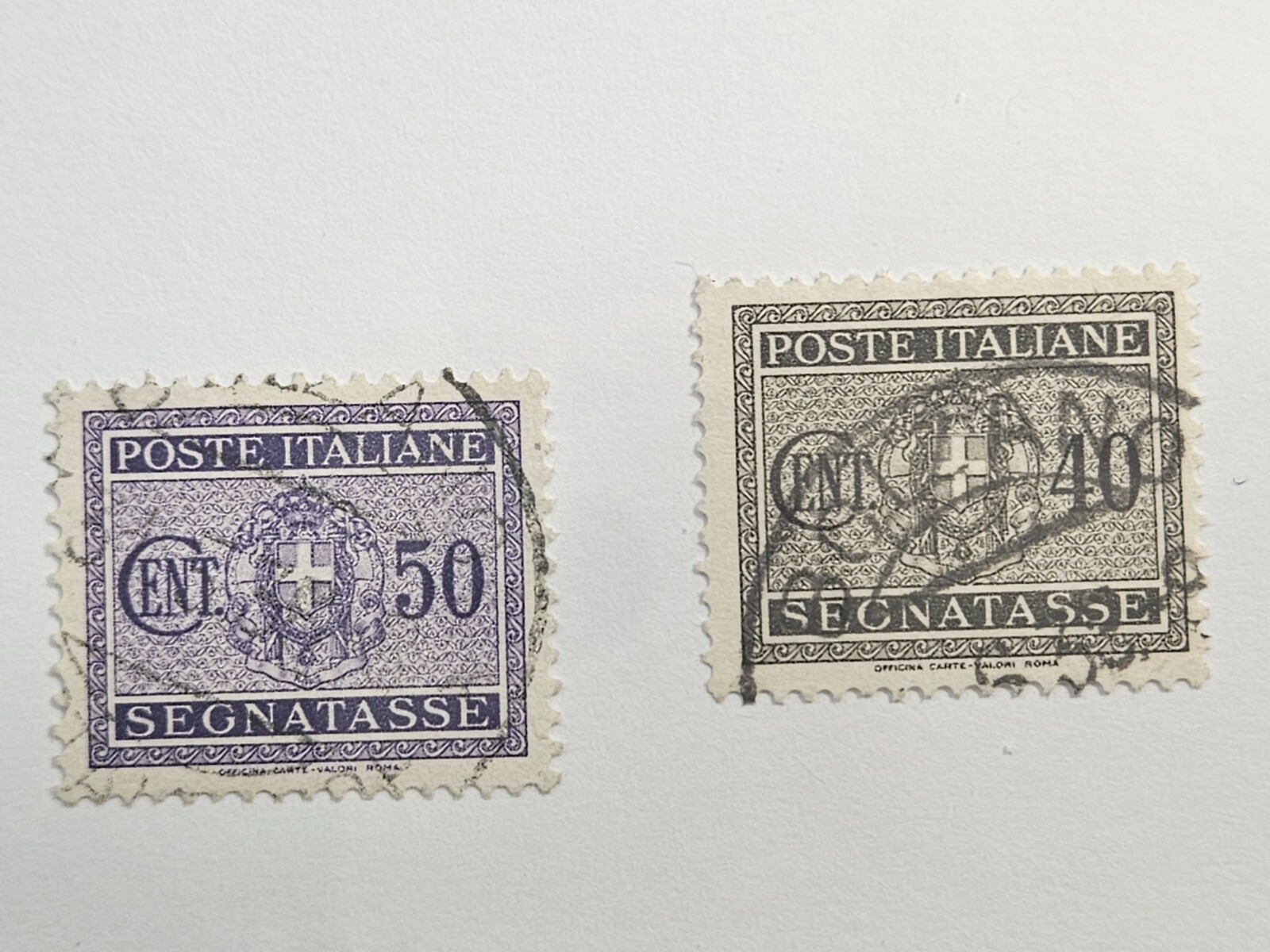 Italy Stamp ScJ58, 50c Postage Due, wmk277, Used CV$7.00 (504W521)