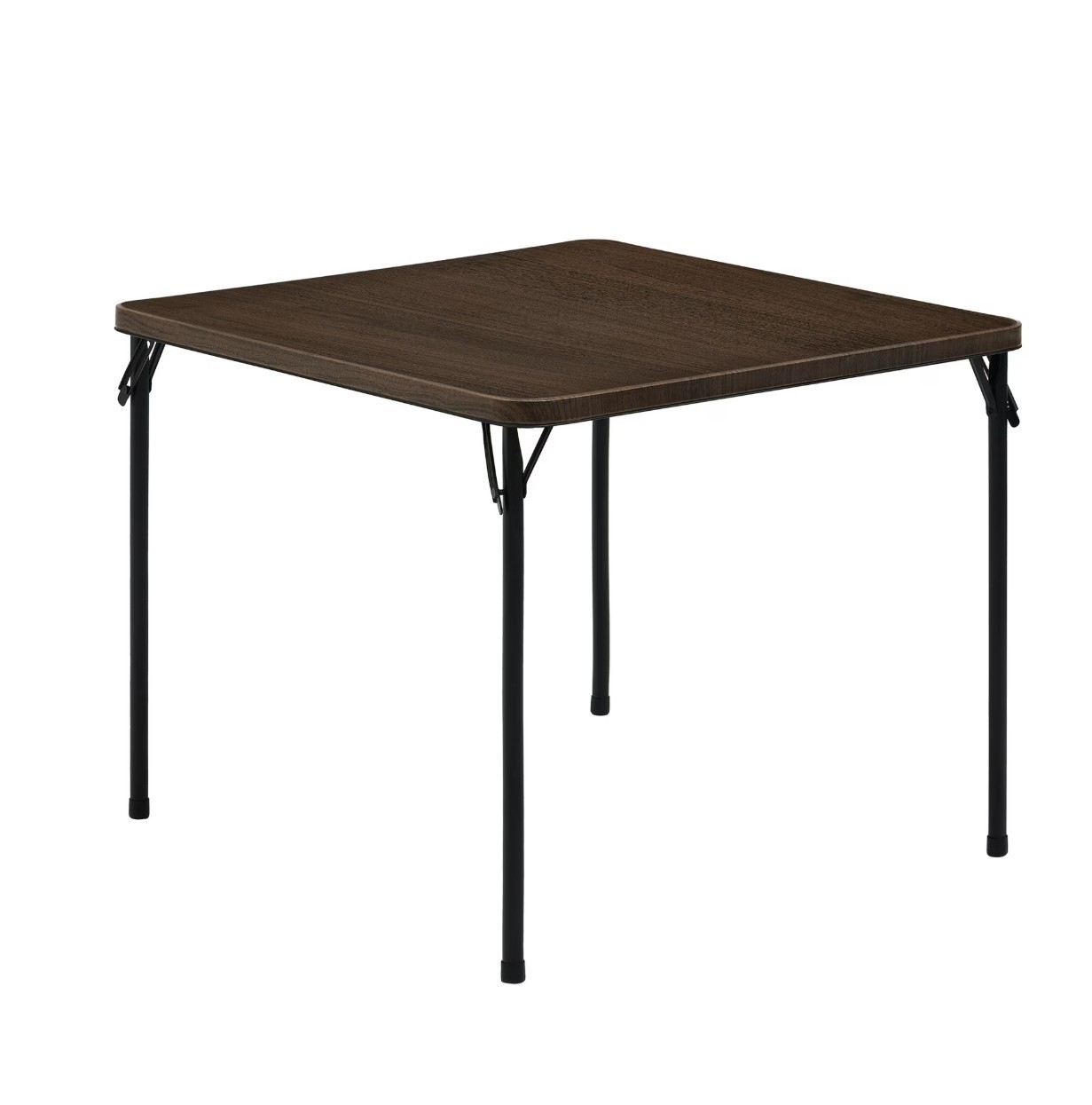 Mainstays 34" Fixed Table Top Folding Legs Card Table, Walnut