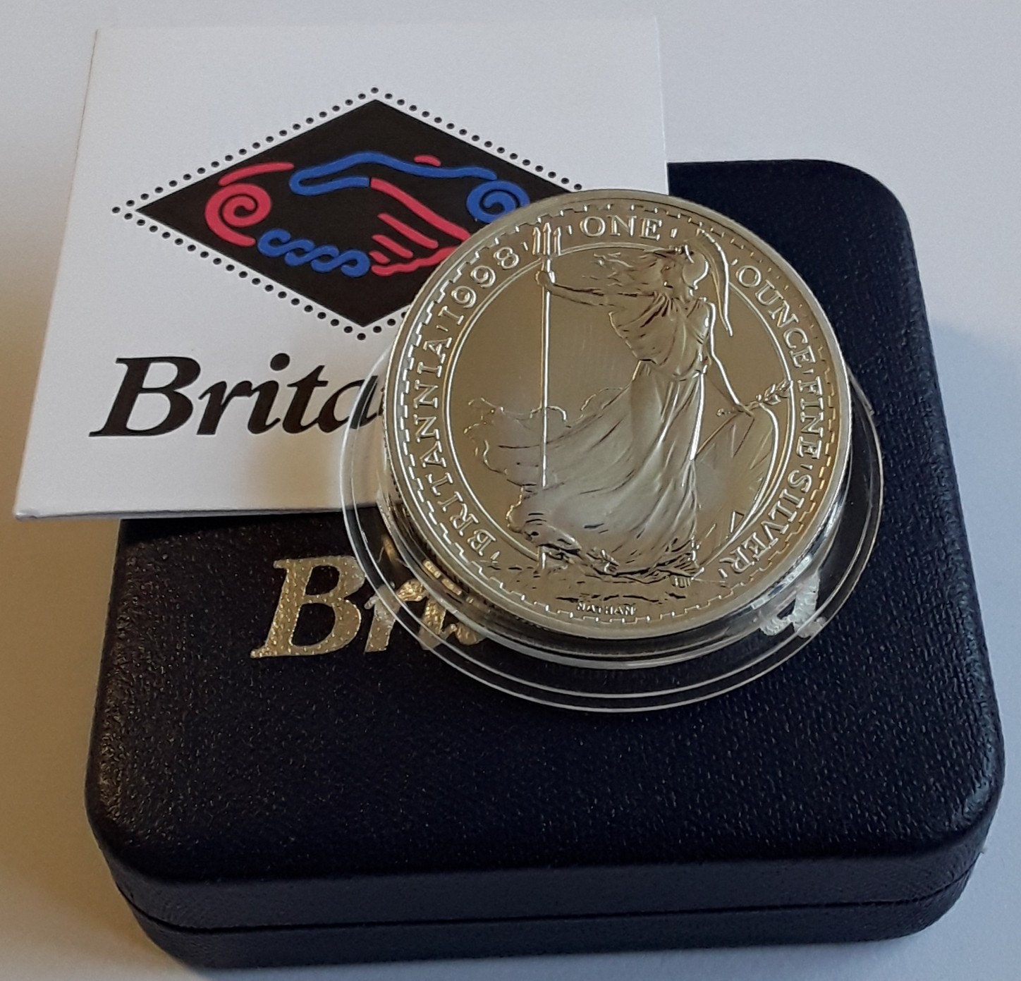 1998 1oz BRITANNIA £2 SILVER Ag 1oz  .999 LIMITED EDITION BOXED & C.O.A