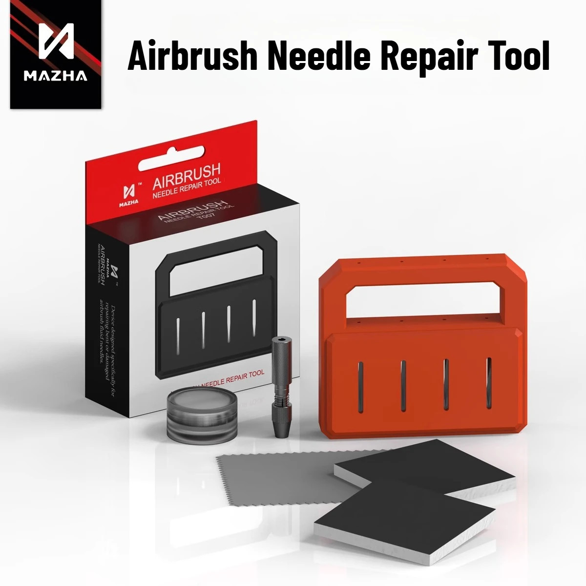 MAZHA Airbrush Needle Repair Tool for Micro-bend / Needle Tip Repair Tool
